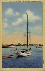 View Of Lewis Bay, Hyannis Postcard