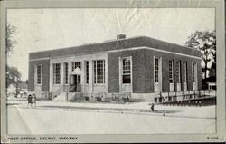 Post Office Delphi, IN Postcard Postcard