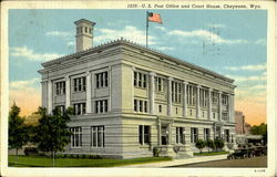 U. S. Post Office And Court House Cheyenne, WY Postcard Postcard