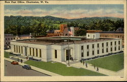 New Post Office Charleston West Virginia Postcard Postcard