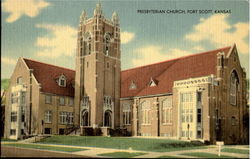 Presbyterian Church Fort Scott, KS Postcard Postcard