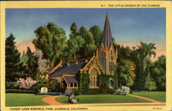 The Little Church Of The Flowers, Forest Lawn Memorial Park Postcard