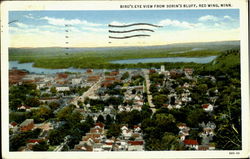 Bird's Eye View From Sorin's Bluff Red Wing, MN Postcard Postcard