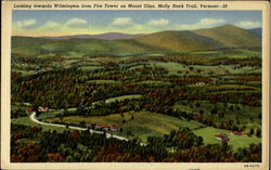 Looking towards Wilmington Vermont Postcard Postcard