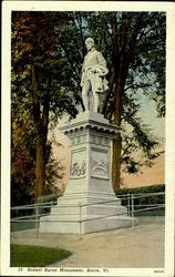 Robert Burns Monument Barre, VT Postcard Postcard