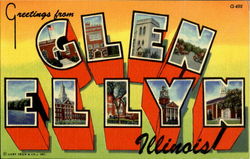 Greetings From Glen Ellyn Postcard