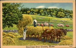 Greetings From Lincoln Maine Postcard Postcard
