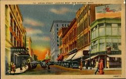 Union Street New Bedford, MA Postcard Postcard