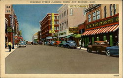 Purchase Street New Bedford, MA Postcard Postcard