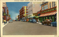 Purchase Street New Bedford, MA Postcard Postcard