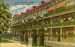 Pontalba Apartment Building, Jackson Square Postcard