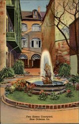 Two Sisters Courtyard Postcard