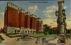 Stevens Hotel Chicago, IL Postcard Postcard