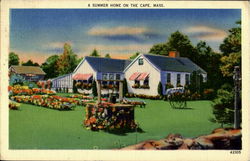A Summer Home On The Cape Cape Cod, MA Postcard Postcard