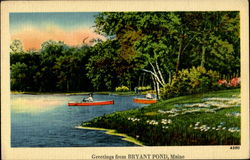 Greetings From Bryant Pond Postcard