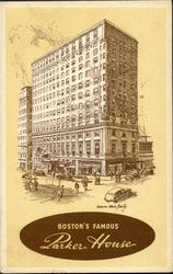 Boston's Famous Parker House Hotel Massachusetts Postcard Postcard