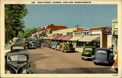 Main Street Hyannis Postcard