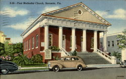 First Methodist Church Postcard