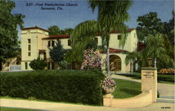 First Presbyterian Church Sarasota, FL Postcard Postcard