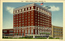 Hotel Patrick Henry Roanoke, VA Postcard Postcard