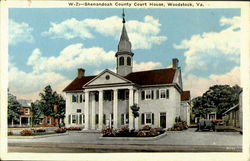 Shenandoah County Court House Woodstock, VA Postcard Postcard