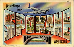 Greetings From Spokane Washington Postcard Postcard