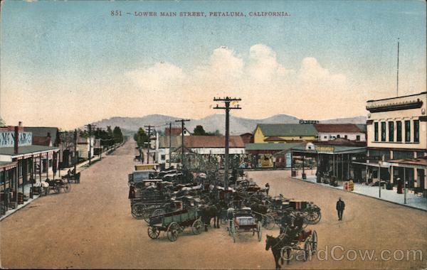 Lower Main Street Petaluma California