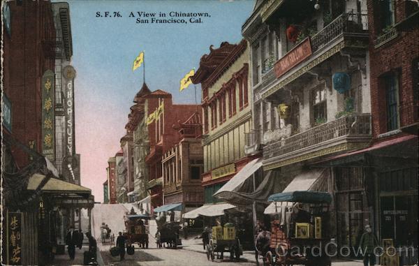 A View of China Town San Francisco California