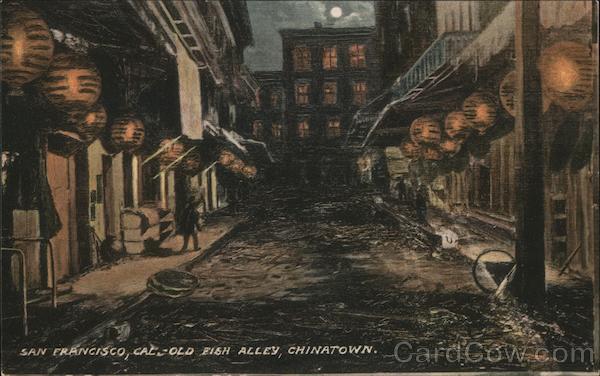 Old Fish Alley, Chinatown San Francisco California