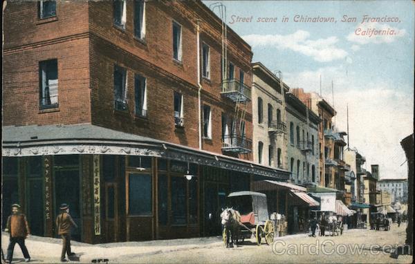Street Scene in Chinatown San Francisco California