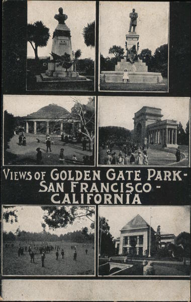 Views of Golden Gate Park San Francisco California