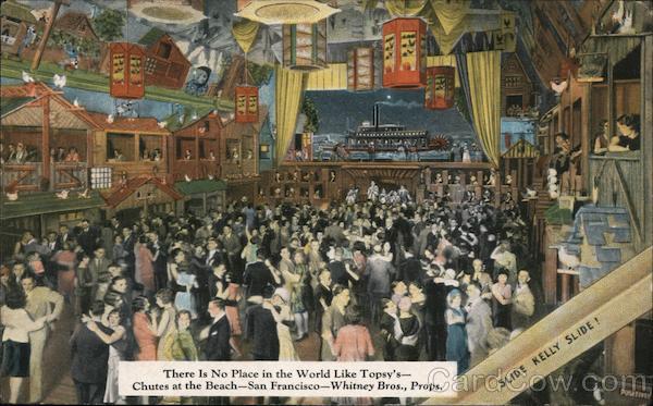 There is no Place in the World Like Topsy's-Chutes at the Beach-San Francisco-Whitney Bros., Props. California