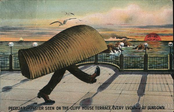 Peculiar Monster Seen On the Cliff House Terrace Every Evening at Sundown San Francisco California