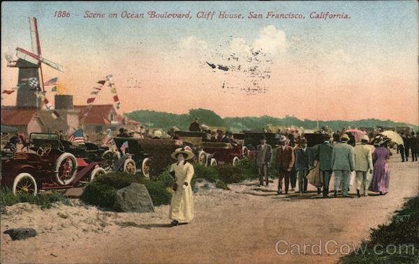 A Scene on Ocean Boulevard, Cliff House San Francisco California