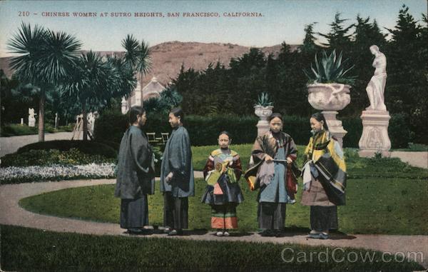 Chinese Women at Sutro Heights San Francisco California