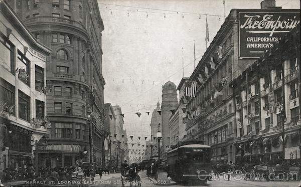 Market Street Looking East San Francisco California