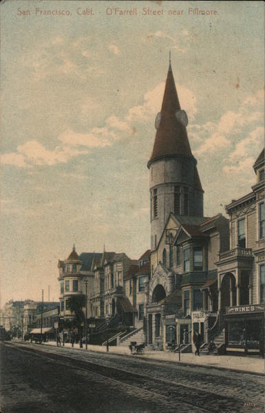 O'Farrell Street near Fillmore San Francisco California