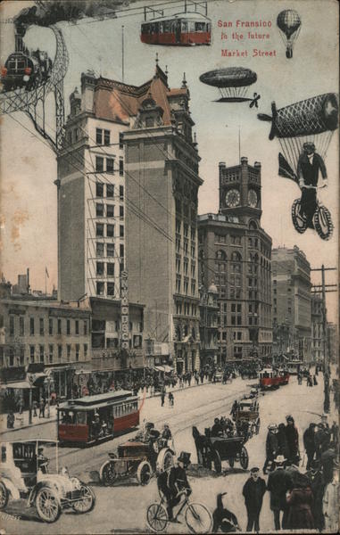 San Francisco in the Future Market Street California