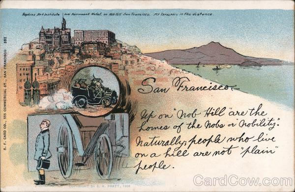 San Francisco Hopkins Art Institue and Fairmont hotel Mt. talmapias California