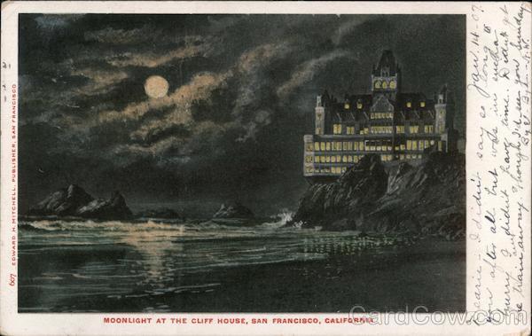 Moonlight in the Cliff House San Francisco California