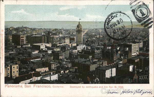 Panorama of City San Francisco California