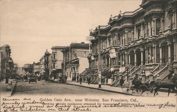 Golden Gate Ave. Near Webster San Francisco California