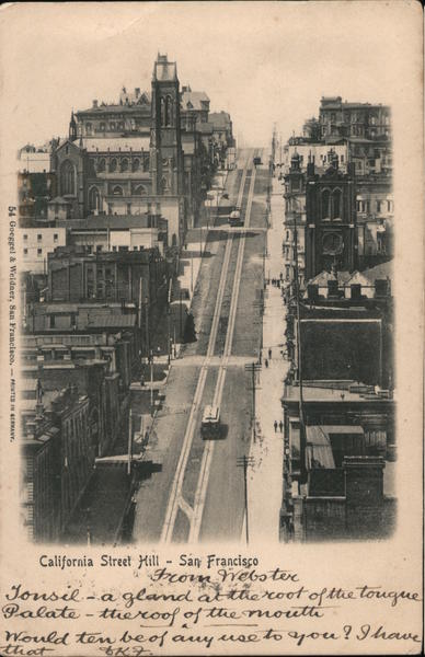 California Street Hill San Francisco