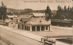Northwestern Pacific Depot Postcard