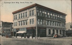 Exchange Bank Bldg. Postcard