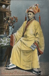 A Chinese Actor at Fall Dress Rehearsal Chinatown Postcard