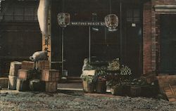 Chinese Grocery Store Chinatown Postcard