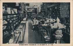 Interior View of the Kisen Co. Chinatown Postcard