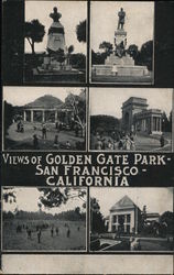 Views of Golden Gate Park Postcard