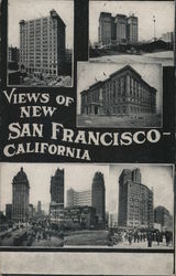 Views of New San Francisco Postcard